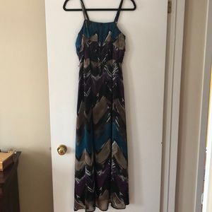 Spaghetti strap maxi dress.